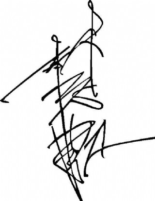 明星林志颖签名图片