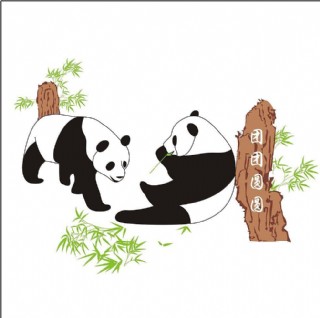 熊猫简介漫画图片