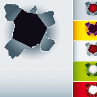 纸张 破洞 穿洞 捅破图片